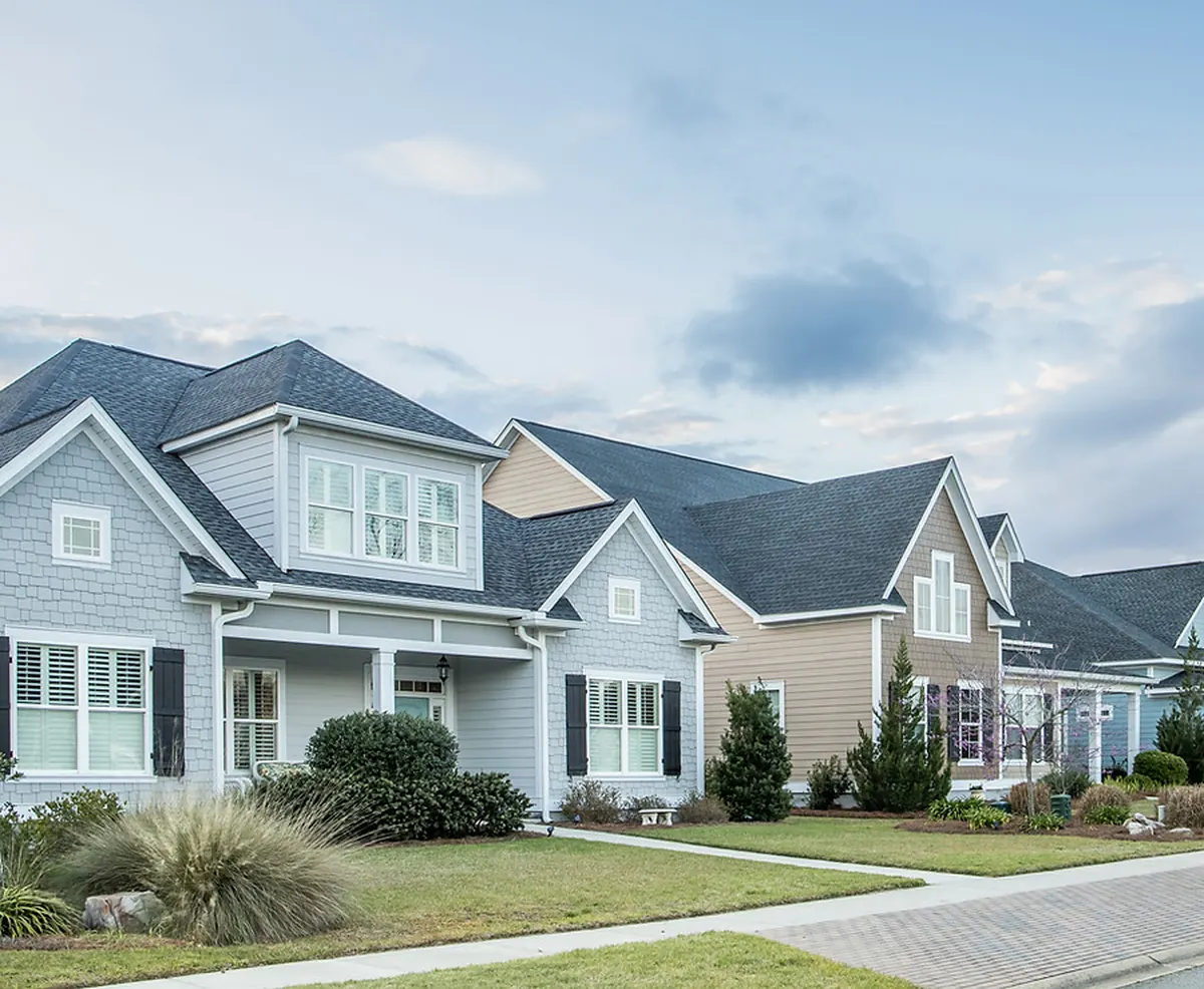 Homes in a neighborhood